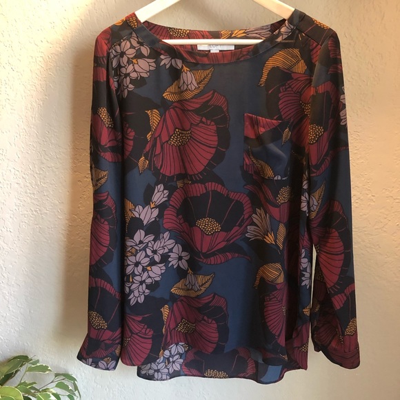 LOFT Tops - LOFT Floral Blouse Size M